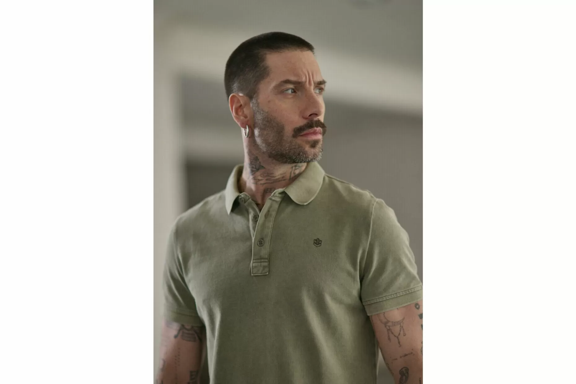 Freeman T Porter Tadley Icon Straight Polo Shirt Man, Dusky Green Discount