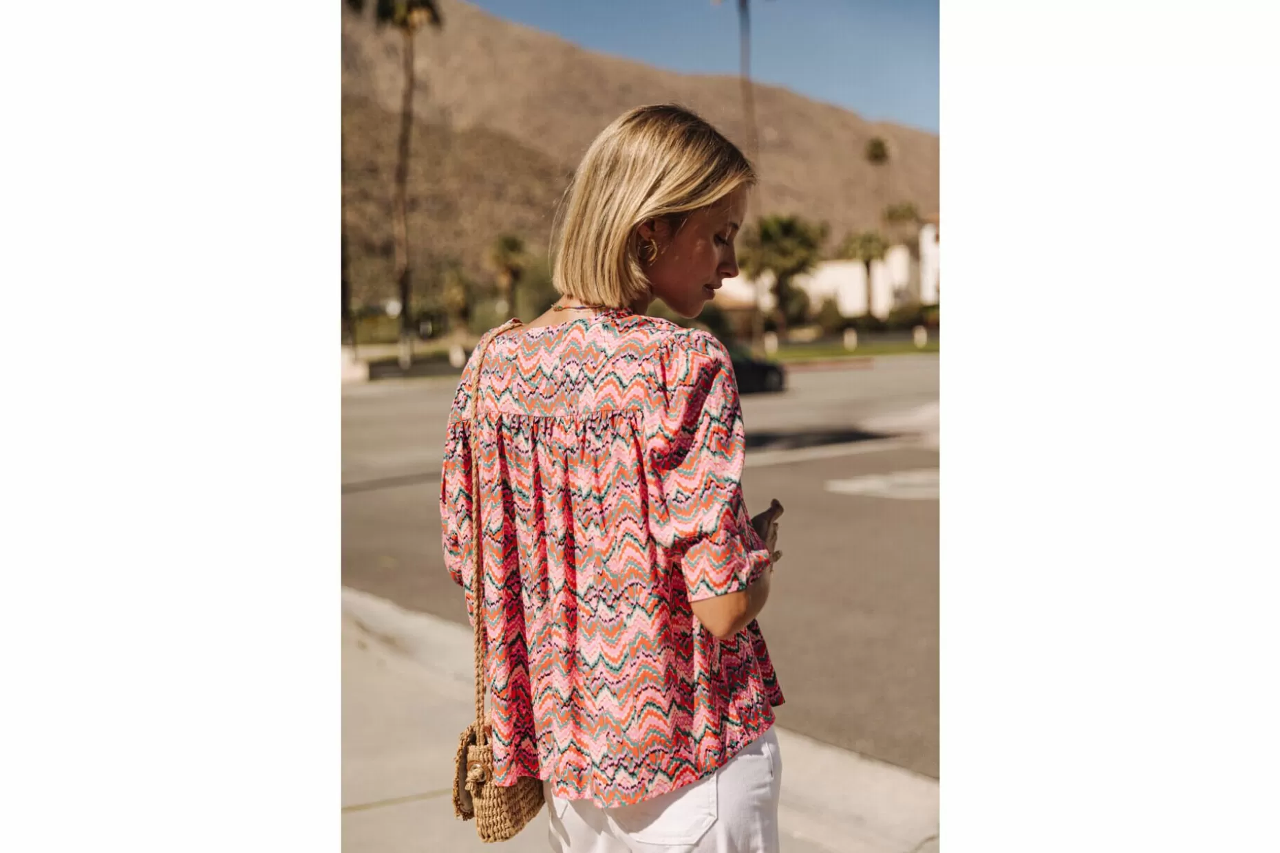 Freeman T Porter Teena Etnico Loose Blouse Woman, Light Pink Online