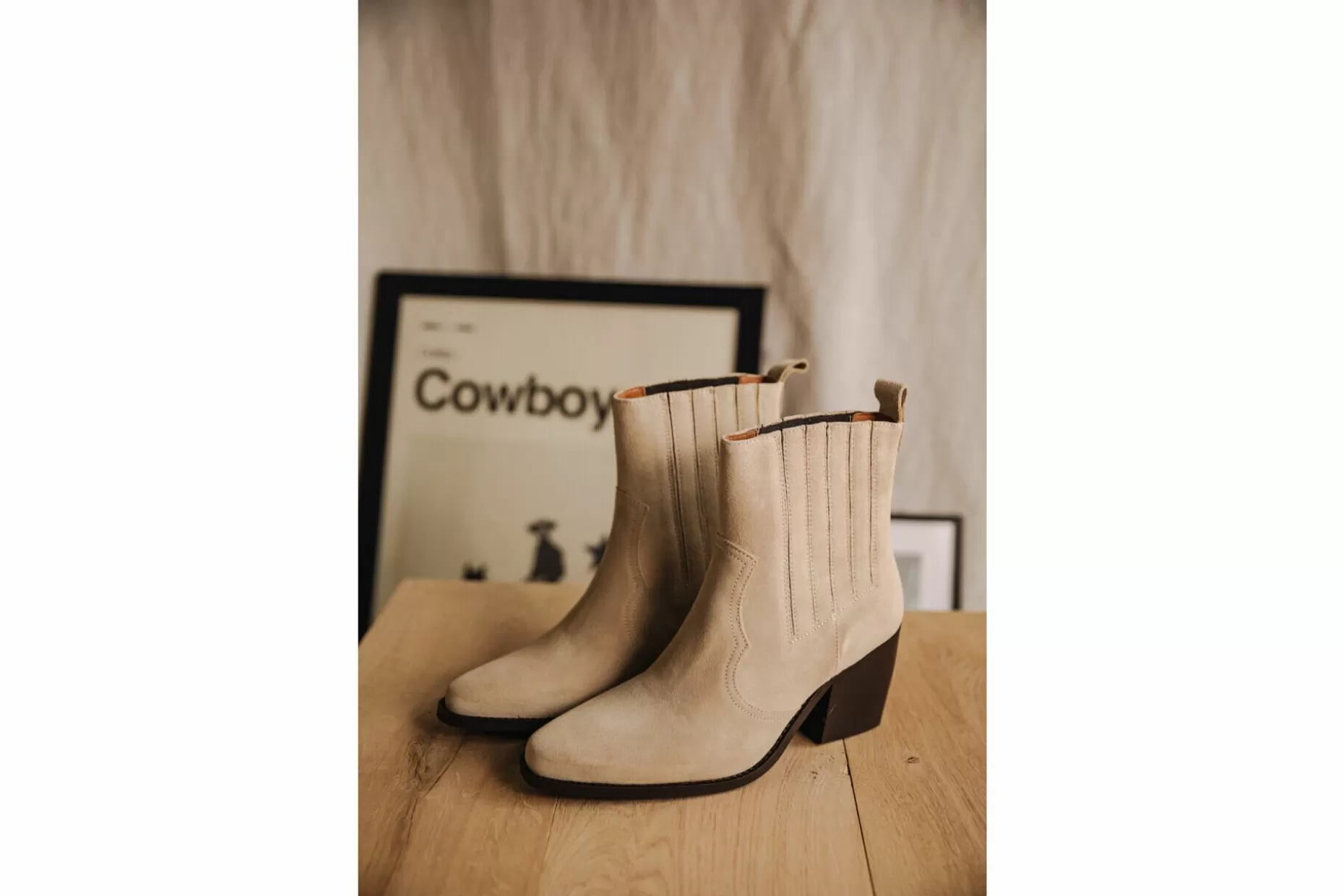 Freeman T Porter Teresa Leather Boots Woman, Papyrus Online