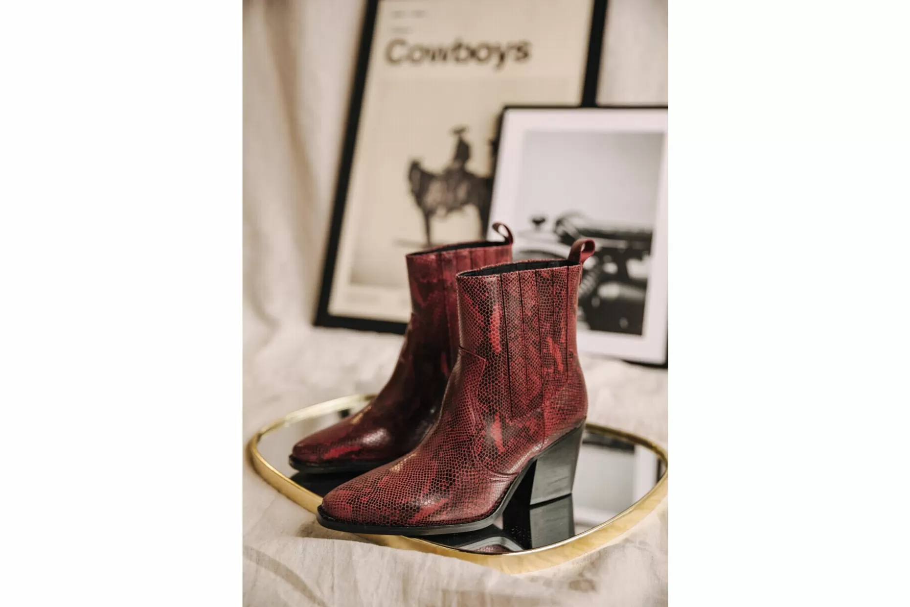 Freeman T Porter Teresa Phyton Boots Woman, Bordeaux Flash Sale