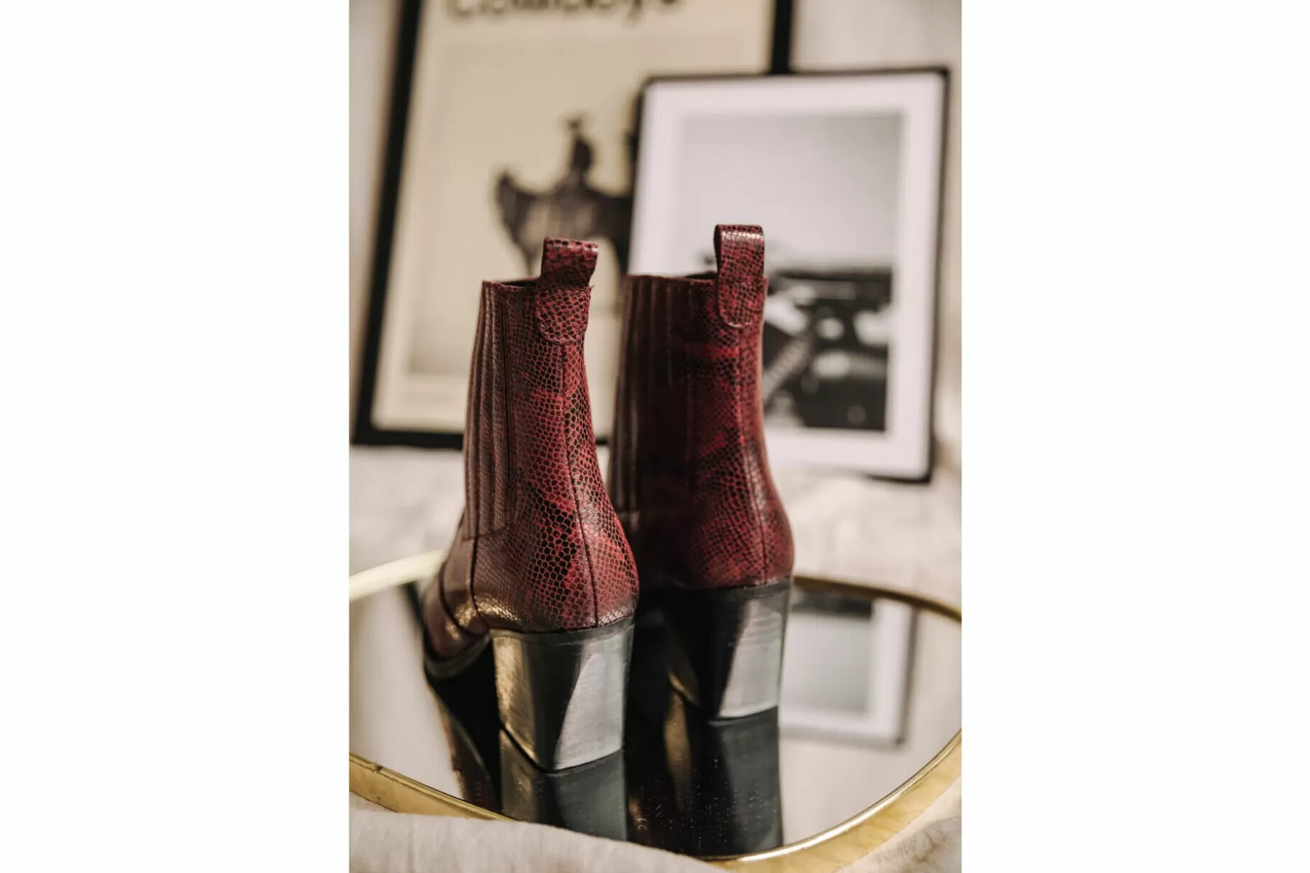 Freeman T Porter Teresa Phyton Boots Woman, Bordeaux Flash Sale