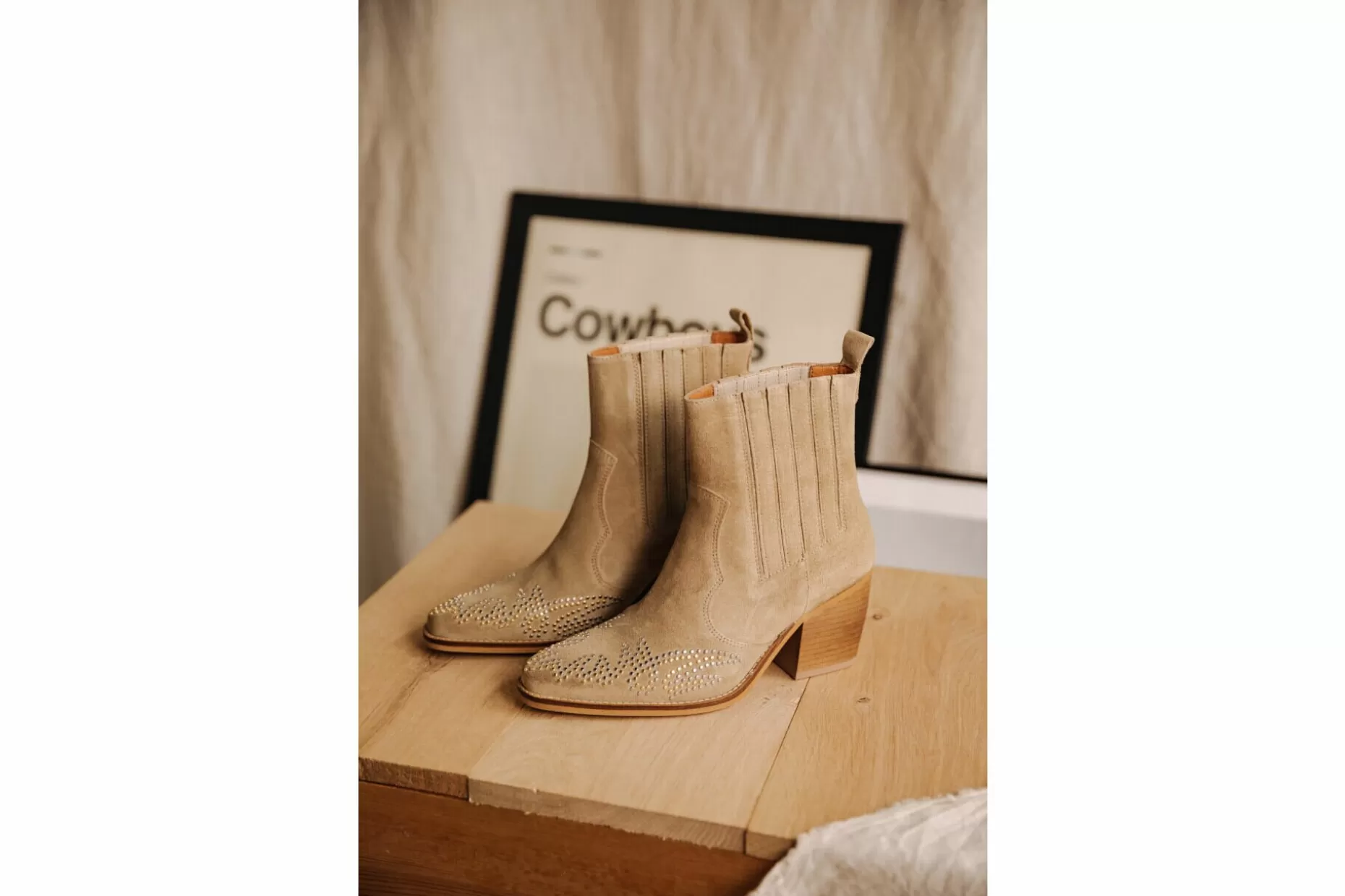 Freeman T Porter Teresa Piccolo Studs Leather Boots Woman, Rock Outlet
