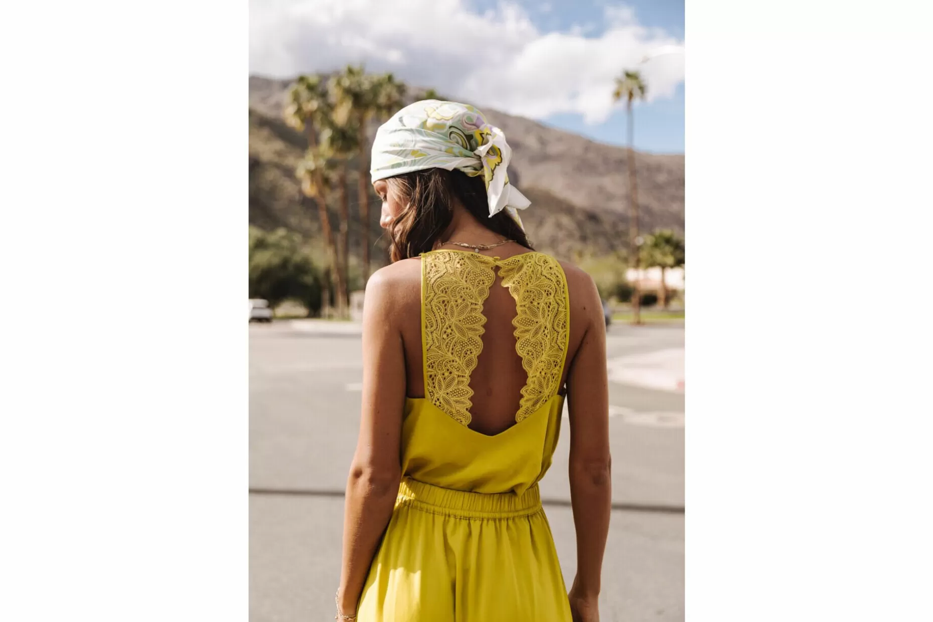 Freeman T Porter Teri Lace Lace Halter Caraco Woman, Acacia New