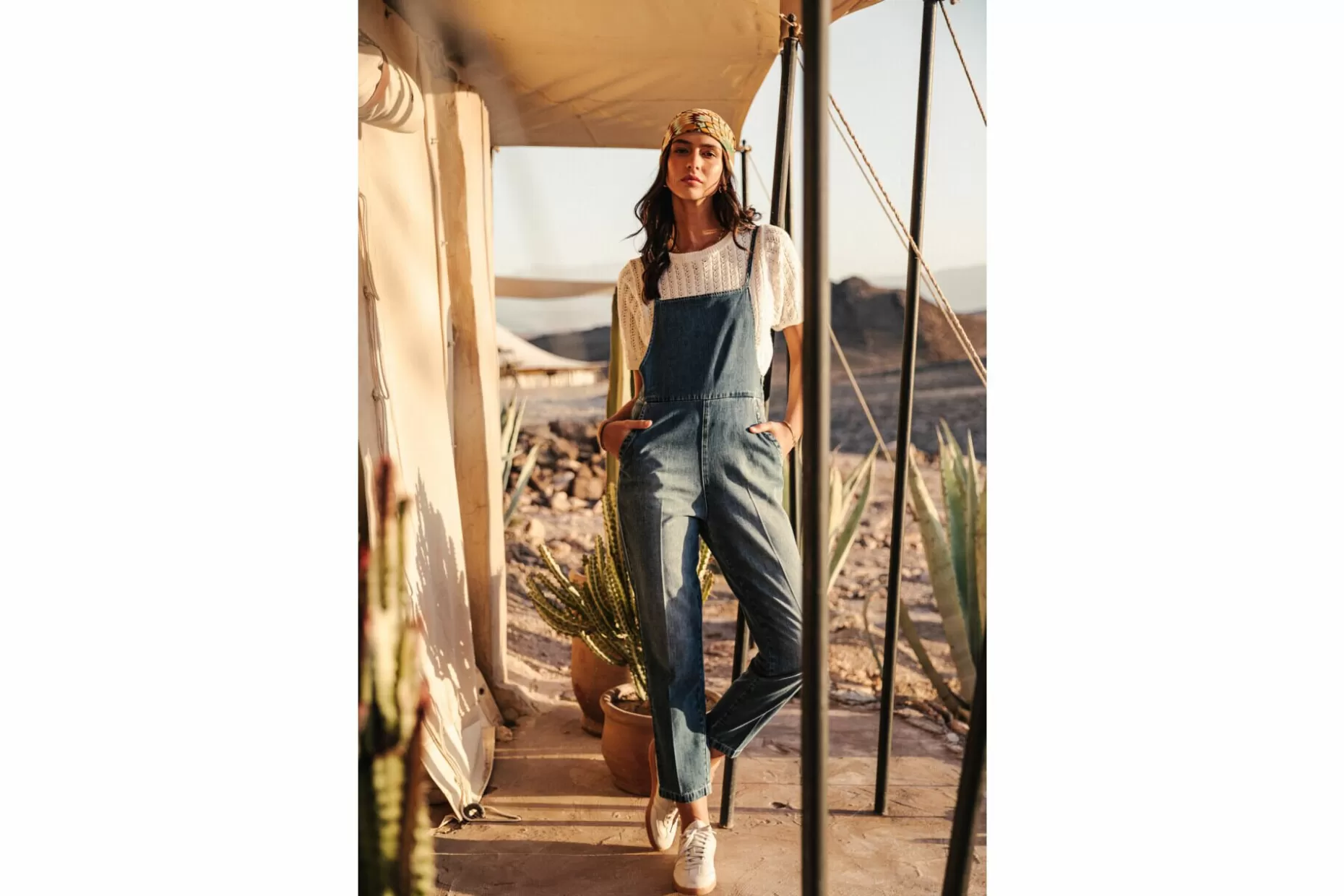 Freeman T Porter Thalie Denim Denim Dungaree Woman, Milos Clearance