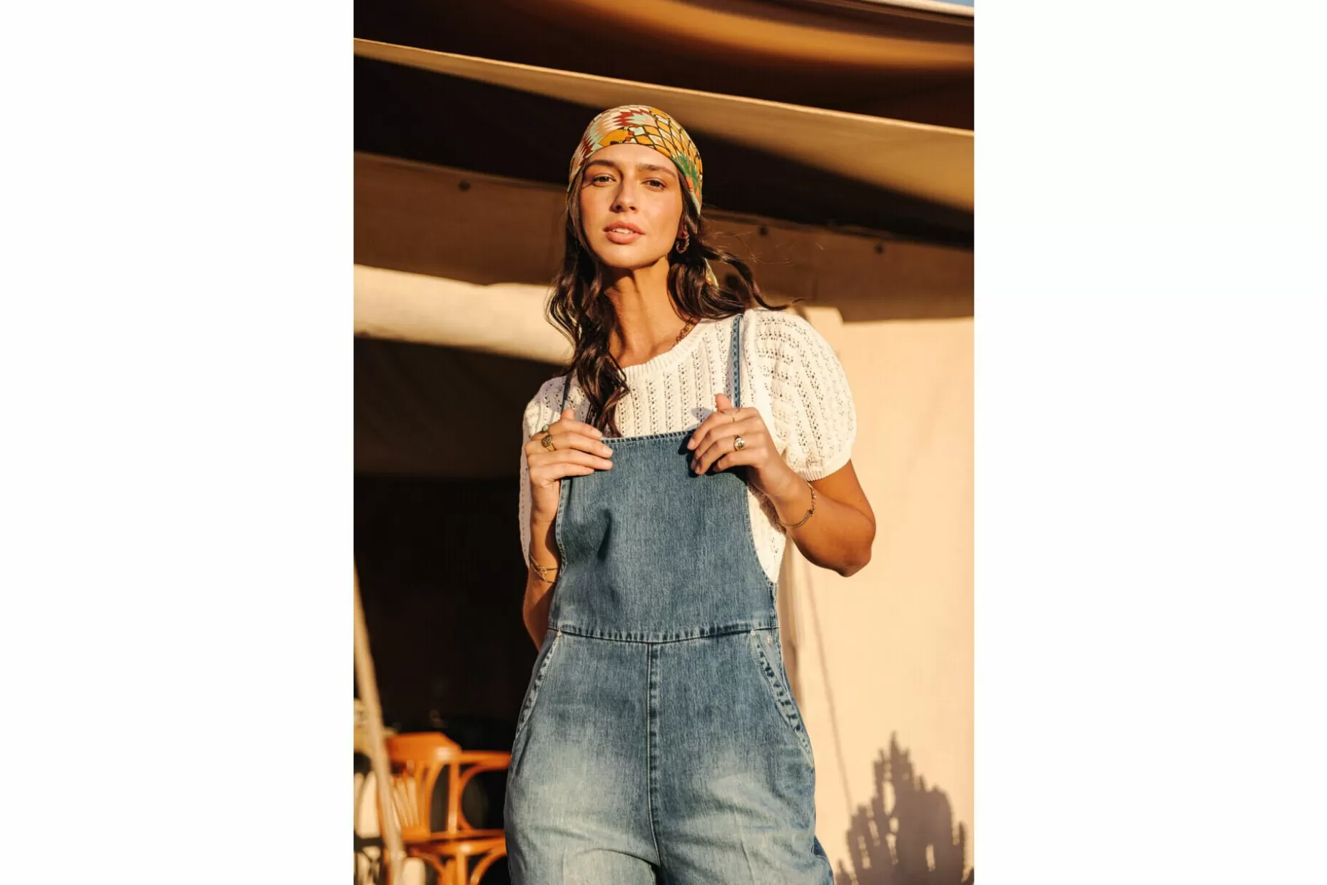Freeman T Porter Thalie Denim Denim Dungaree Woman, Milos Clearance