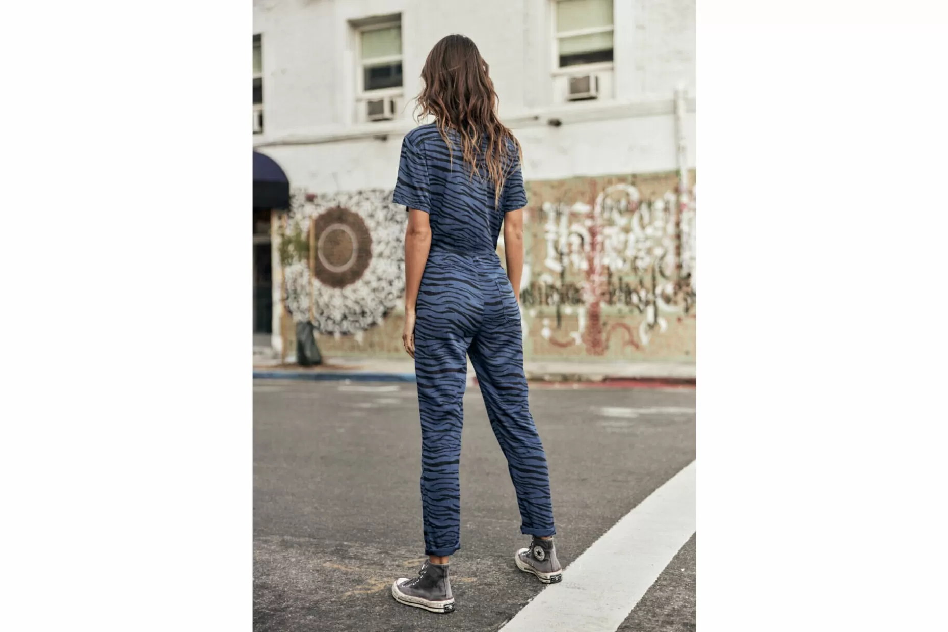 Freeman T Porter Tifany Zebrana Fitted Jumpsuit Woman, Original Store
