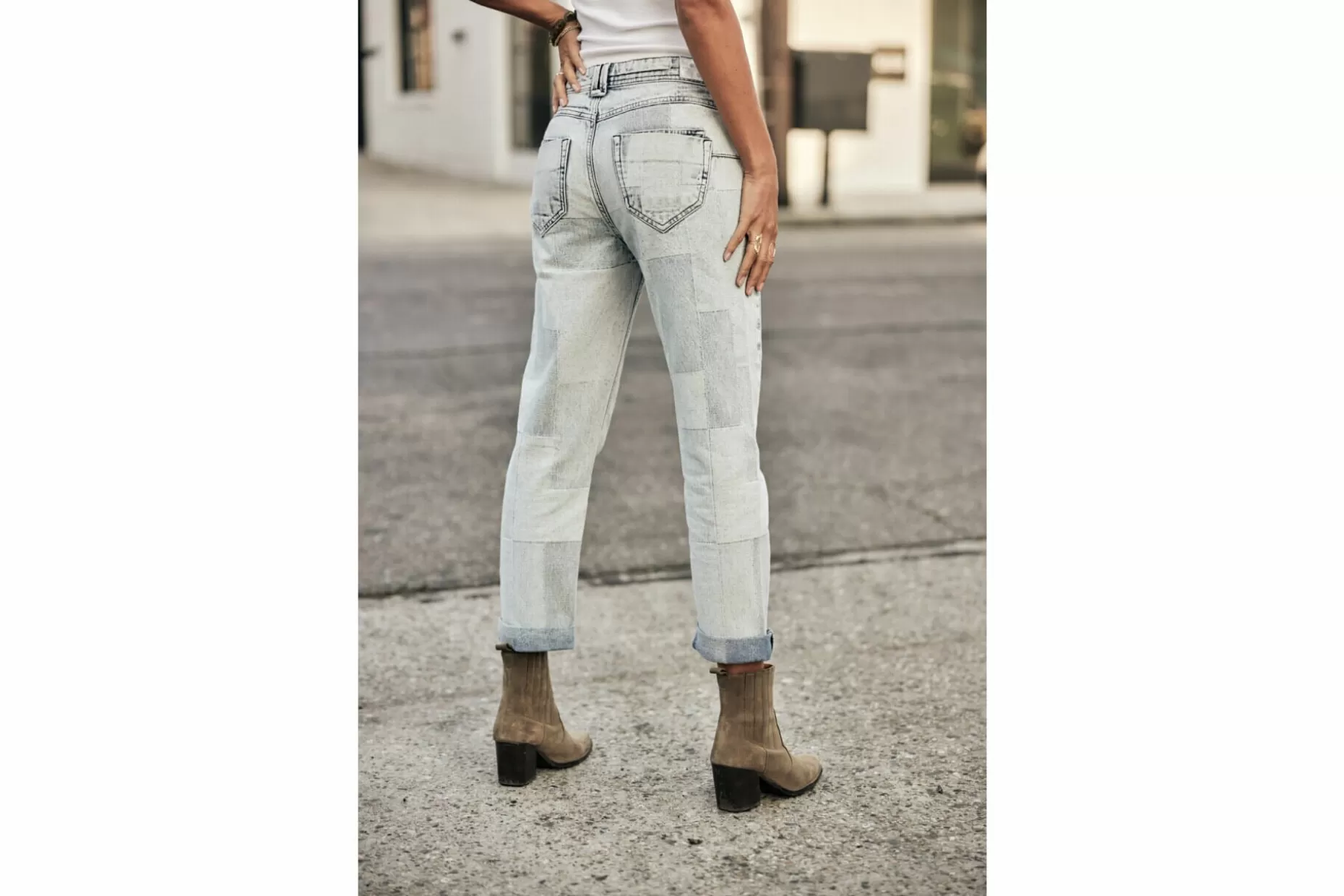 Freeman T Porter Timea Boyfriend Jeans Woman, Braga Light Blue Store