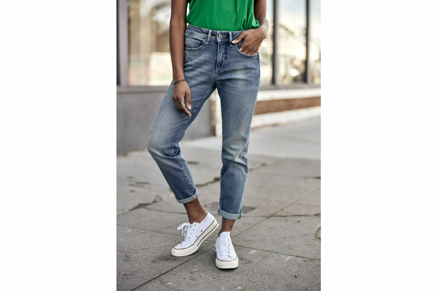 Freeman T Porter Timea Boyfriend Jeans Woman, Pamplone Discount