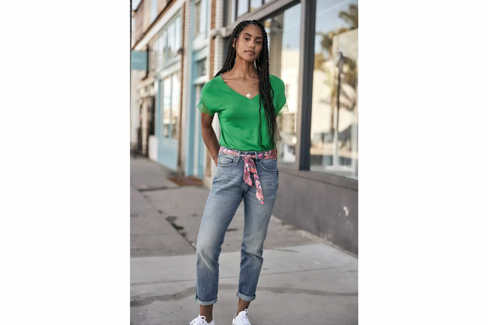 Freeman T Porter Timea Boyfriend Jeans Woman, Pamplone Discount