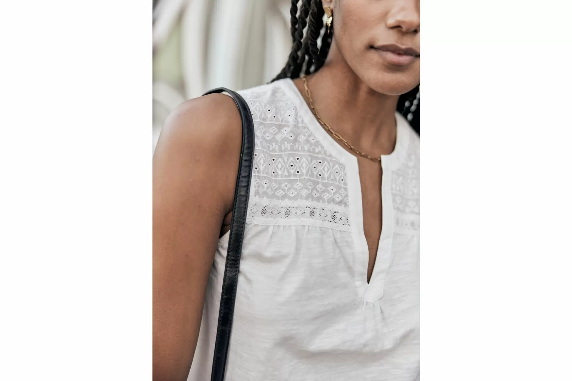 Freeman T Porter Trudie Flared T-Shirt Woman, White Hot