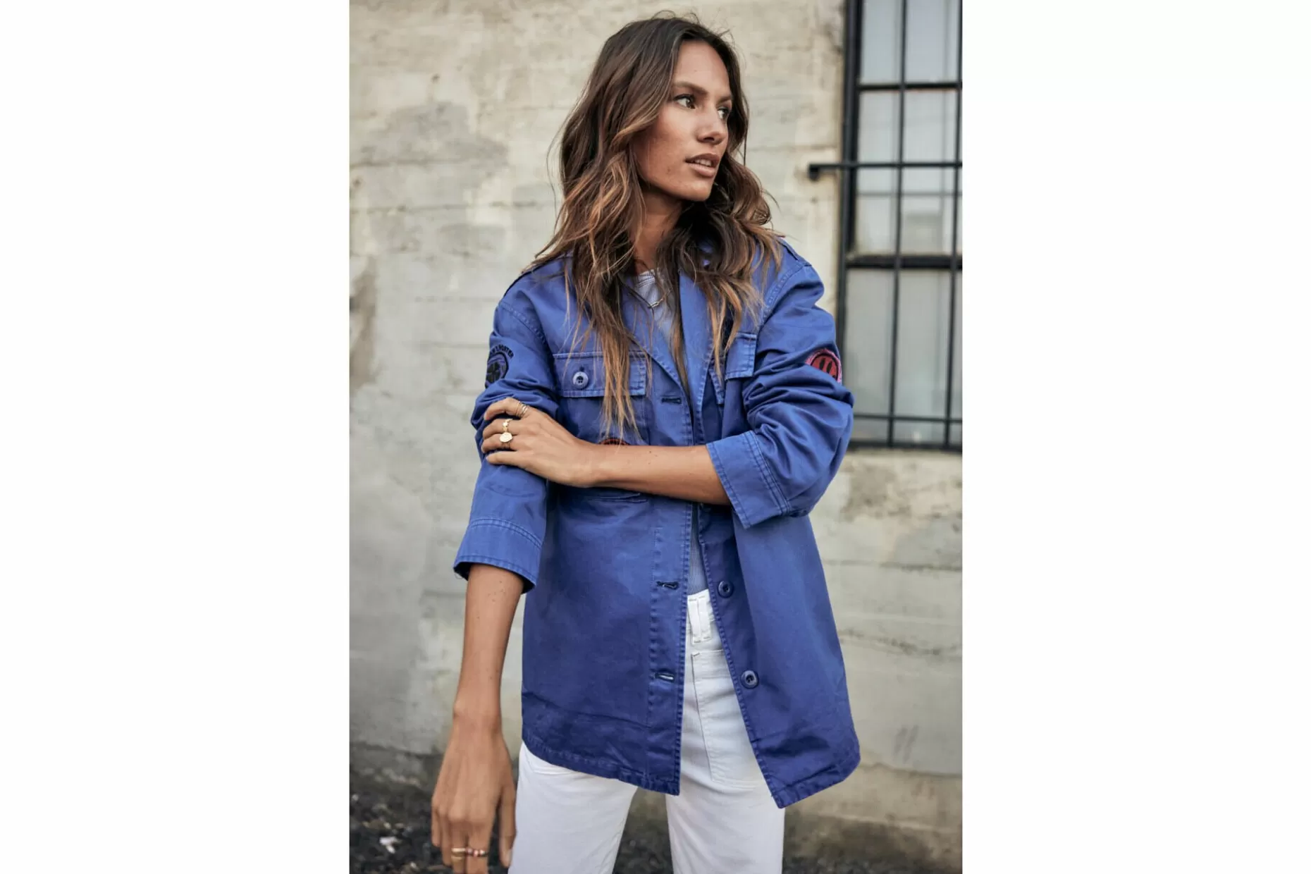 Freeman T Porter Venty Patches 2 Straight Jacket Woman, Dazzling Blue Flash Sale