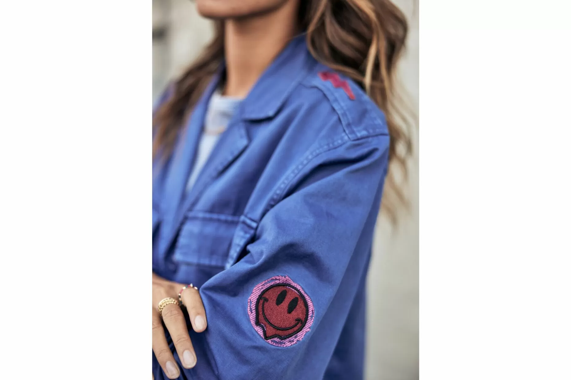 Freeman T Porter Venty Patches 2 Straight Jacket Woman, Dazzling Blue Flash Sale