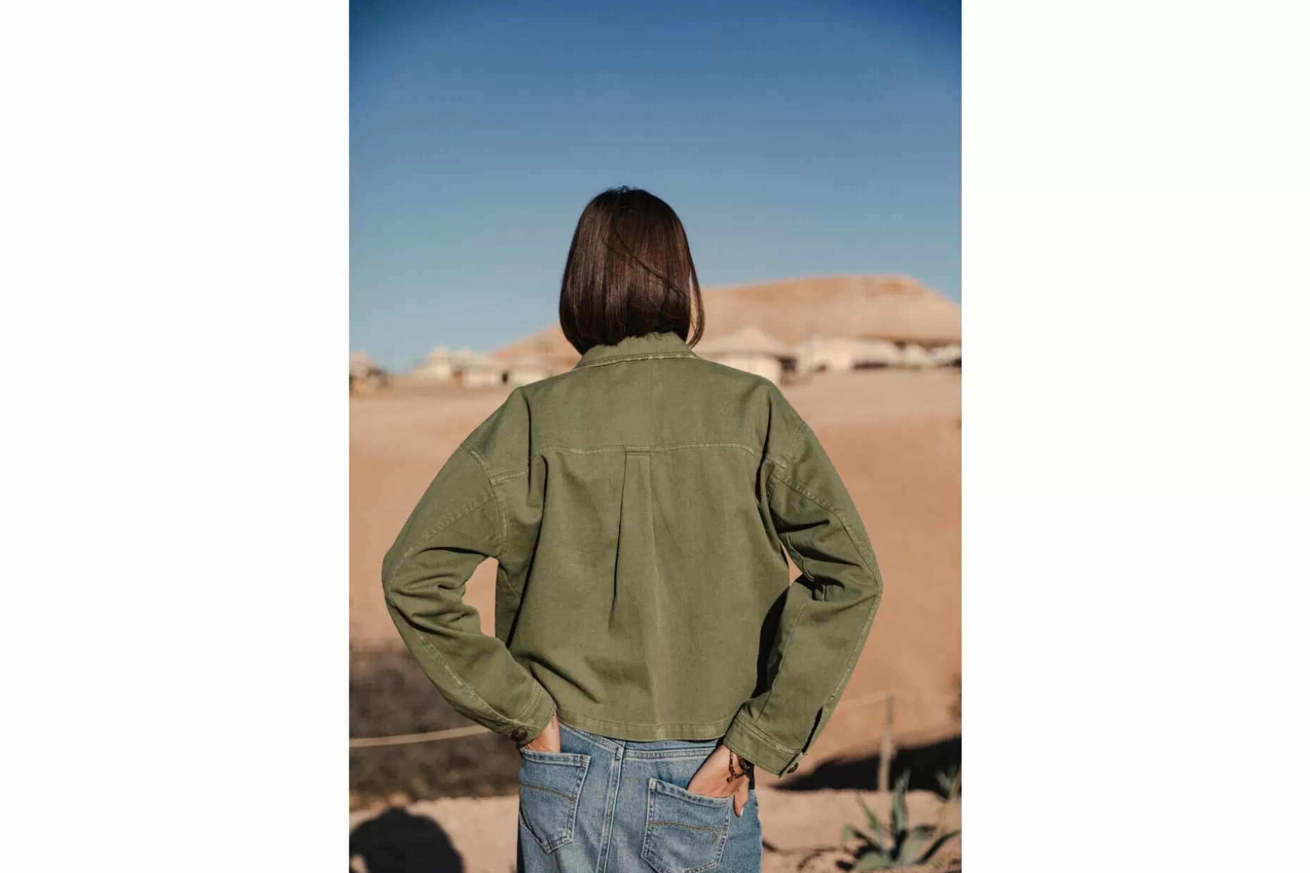 Freeman T Porter Veronika Short Cargo Jacket Woman, Olivine Fashion