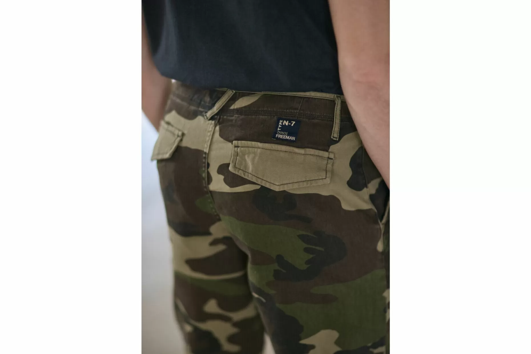 Freeman T Porter Wakero Straight Shorts Man, Military Camou Clearance